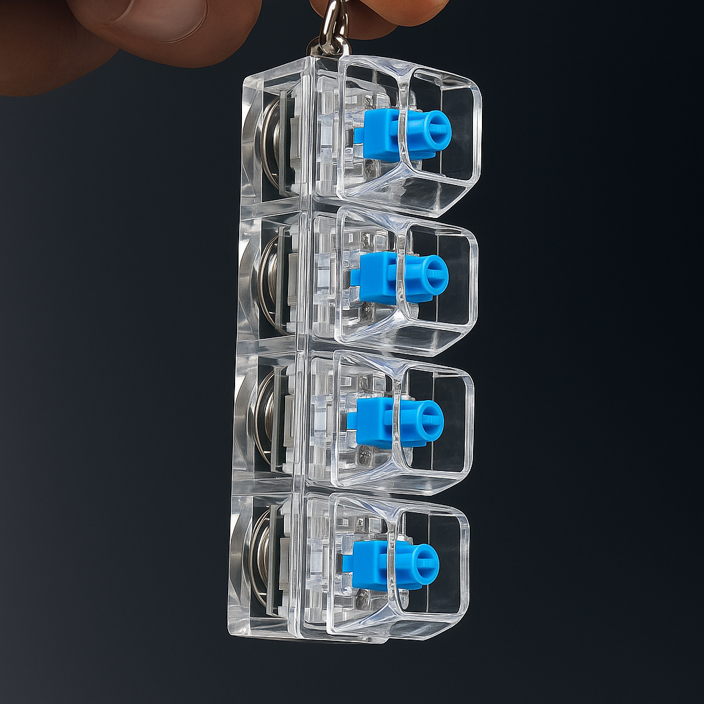 Clickyra™ Mekanik Click Stres Anahtarlığı