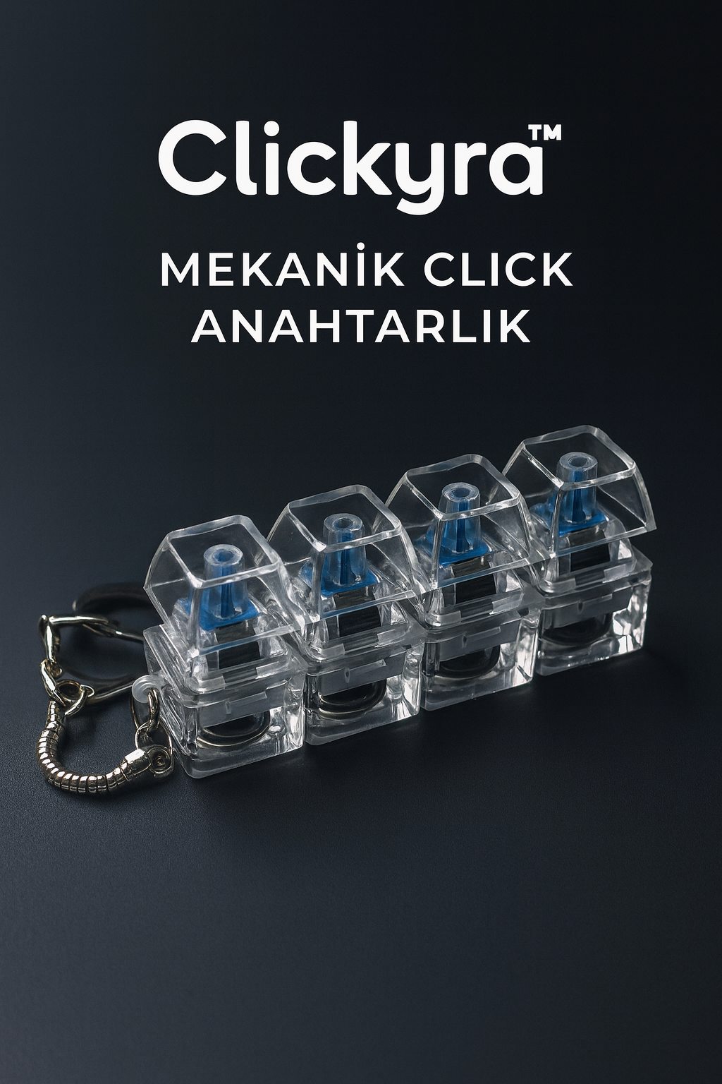 Clickyra™ Mekanik Click Stres Anahtarlığı